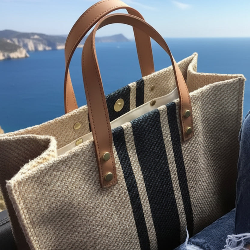 Sac à main rayé nouvelle mode pour femme