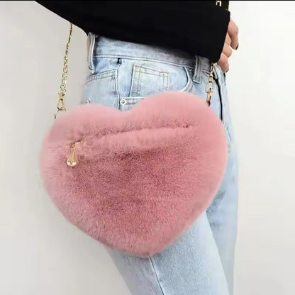 Mala em Forma de Coração Rosa