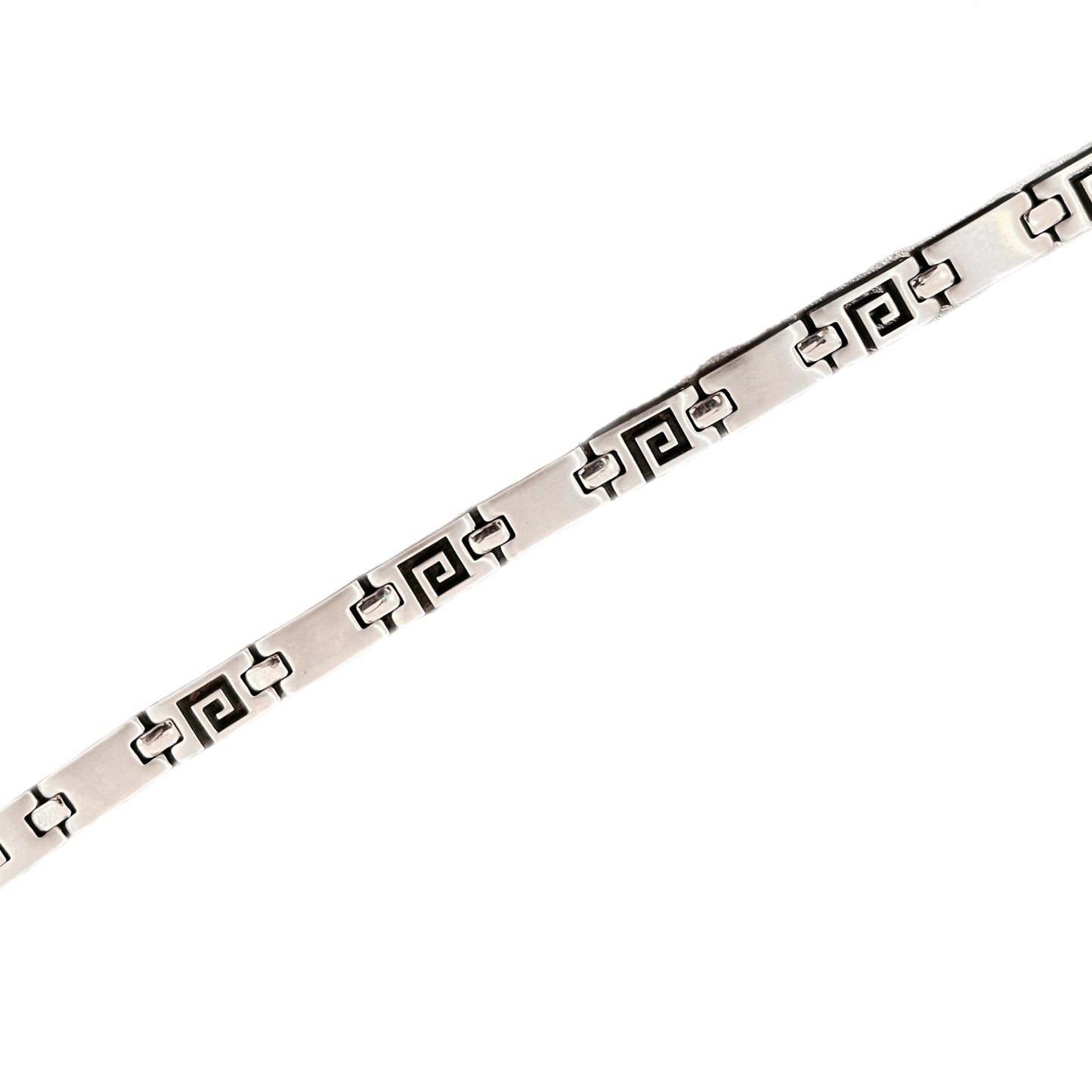 Pulseira em Aço Inoxidável, Magnética Terapêutica Labirinto