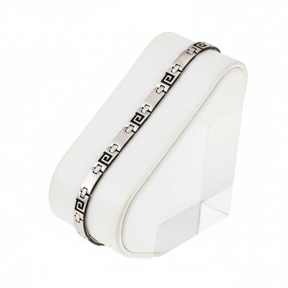 Pulseira em Aço Inoxidável, Magnética Terapêutica Labirinto