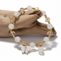 Bracelet pour Femme avec Pierre Œil de Chat Blanche
