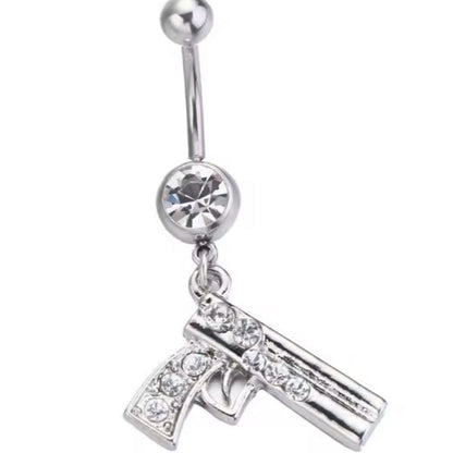 Piercing de nombril en acier inoxydable, Pistolet