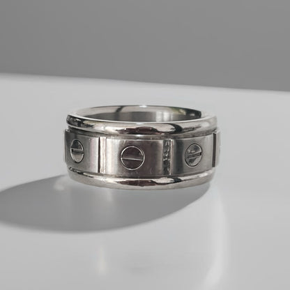 Anel de Homem em Aço Inoxidável, Estilo Cartier Love