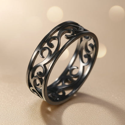 Bague pour Femme en Acier Inoxydable, Style Gothique