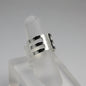 Bague large ajustable pour femme en acier inoxydable