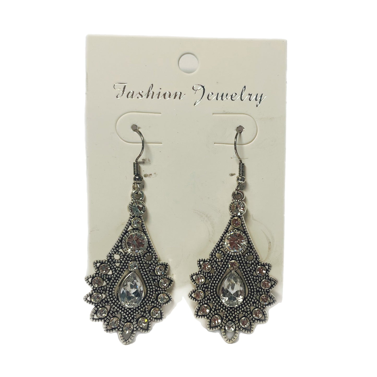 Brincos Boho Estilo Indiano na Cor Ouro Antigo com Pedras Azuis