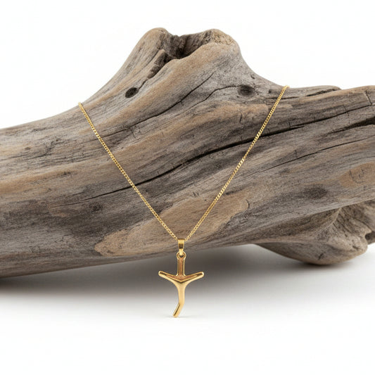 Colar em Ouro Rosa 18K com Pingente Cruz