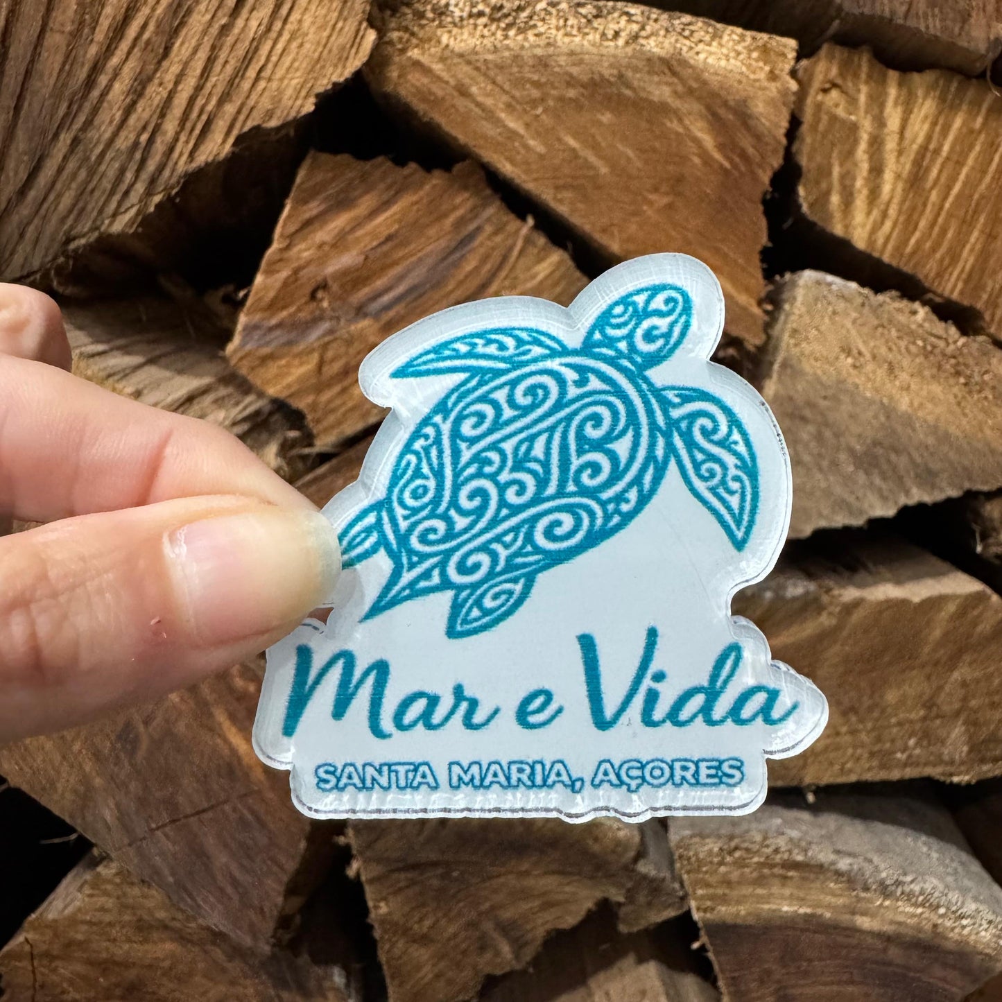 Íman Acrílico – Tartaruga Mar e Vida