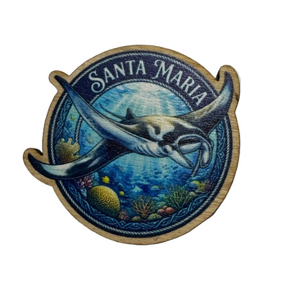 Íman em Madeira – Manta Ray “Santa Maria”