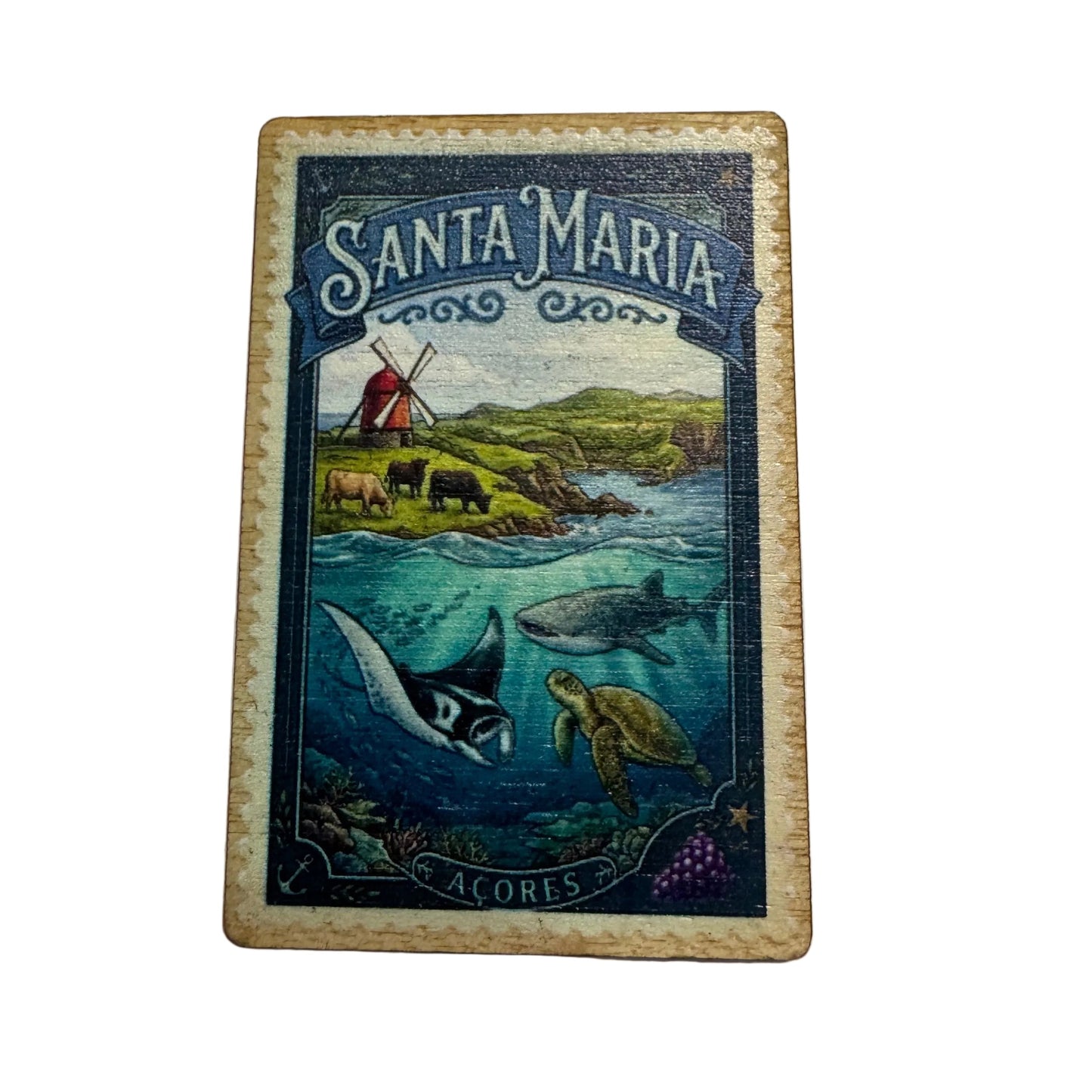 Íman em Madeira – Santa Maria, Açores | Edição Selo Postal
