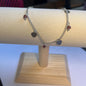 Pulseira de Senhora em Fantasia, Coração Pedra Roxa