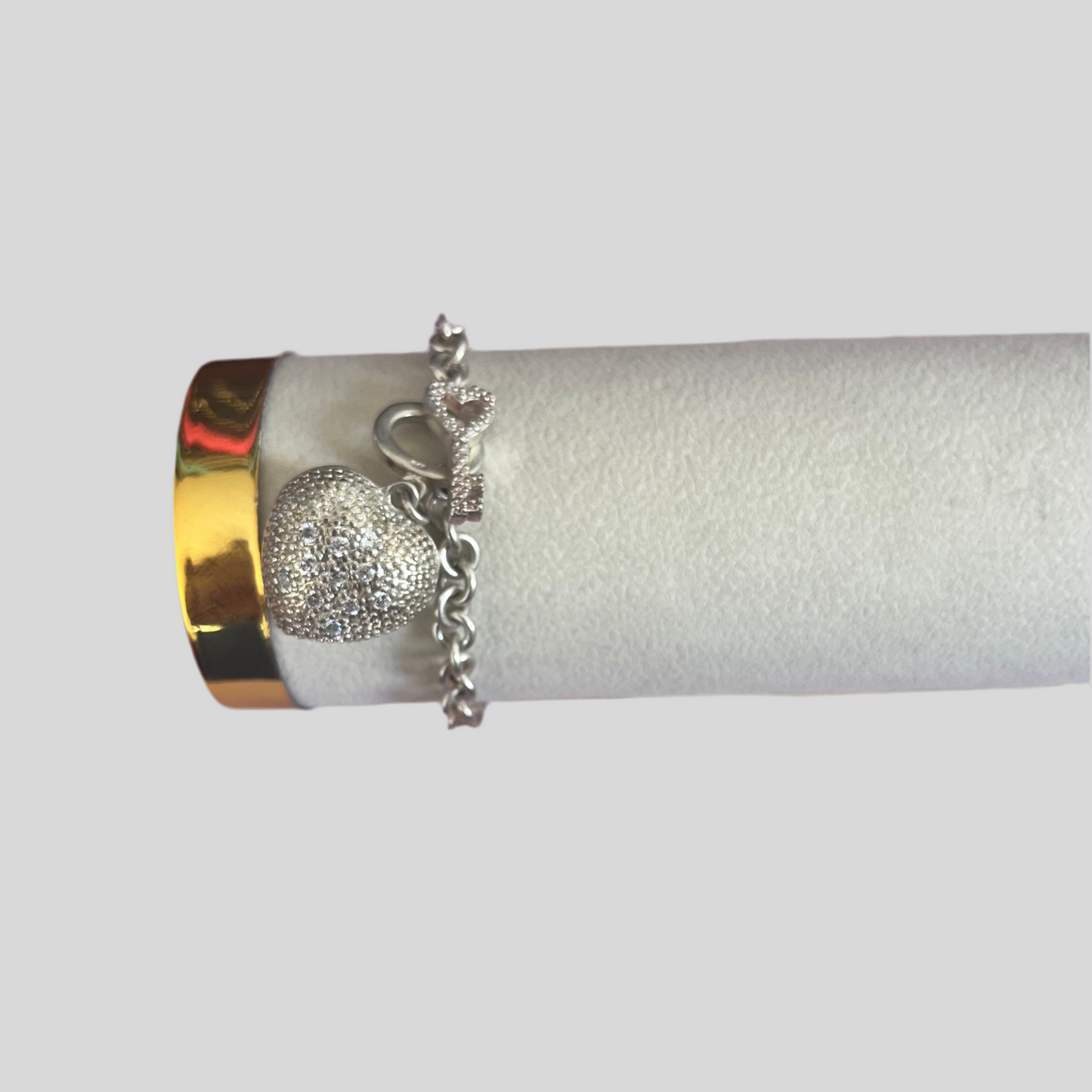 Pulseira de Senhora em Prata, Tiffany Coração
