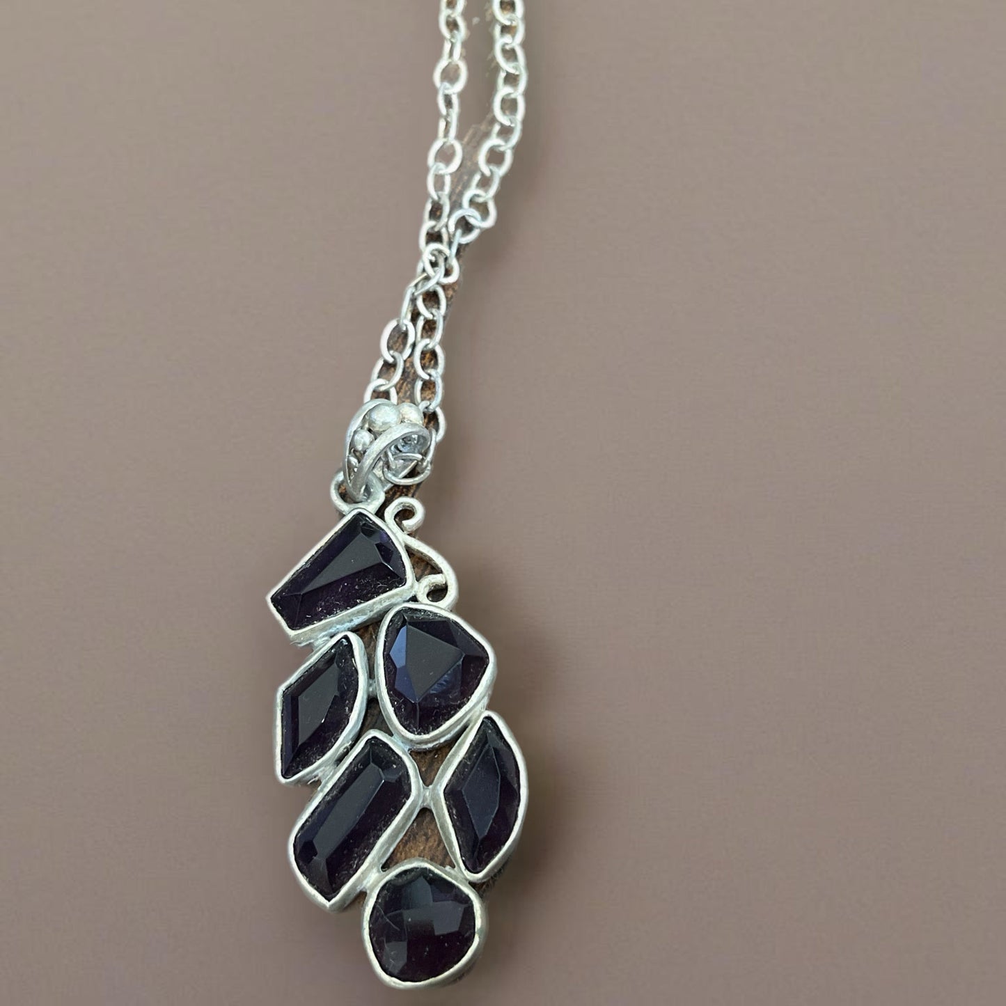 Colar de Senhora em Prata 925, Amestista