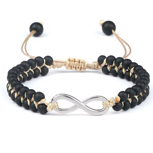 Pulseira de Senhora, Infinito com Pedras Naturais