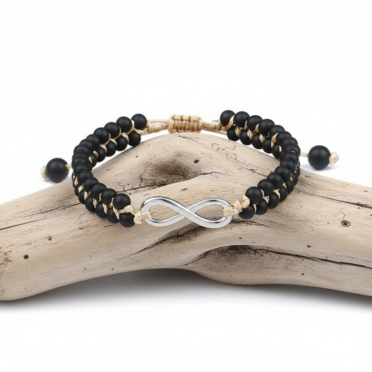 Pulseira de Senhora, Infinito com Pedras Naturais