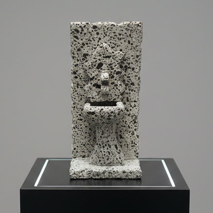 Mini Fonte Artesanal em Pedra Vulcânica – Santa Maria Açores