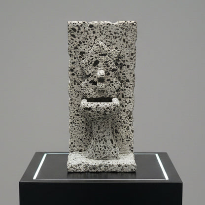 Mini Fonte Artesanal em Pedra Vulcânica – Santa Maria Açores