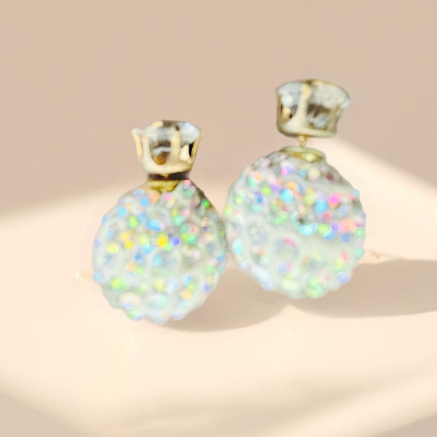 Brincos de Senhora em Fantasia, Bolas com Zircônias