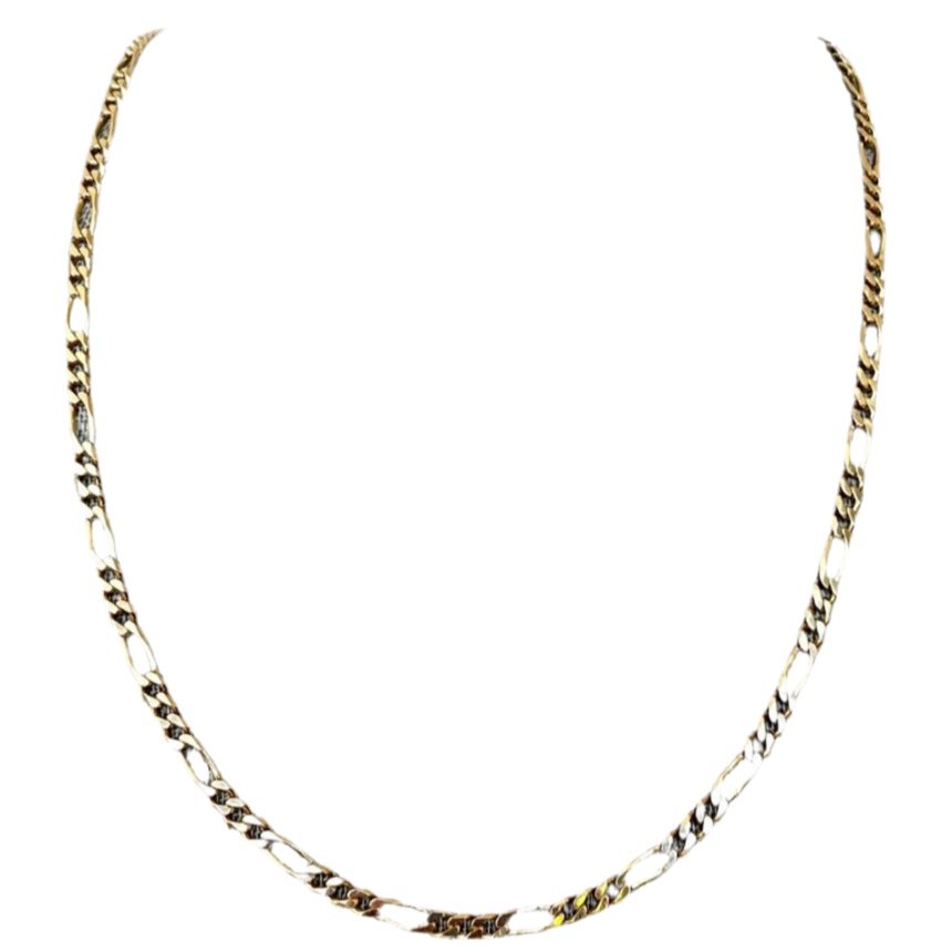 Colar de Homem em Ouro Laminado 14K, Corrente Fina