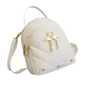 Mochila de Criança Branca com Flamingos
