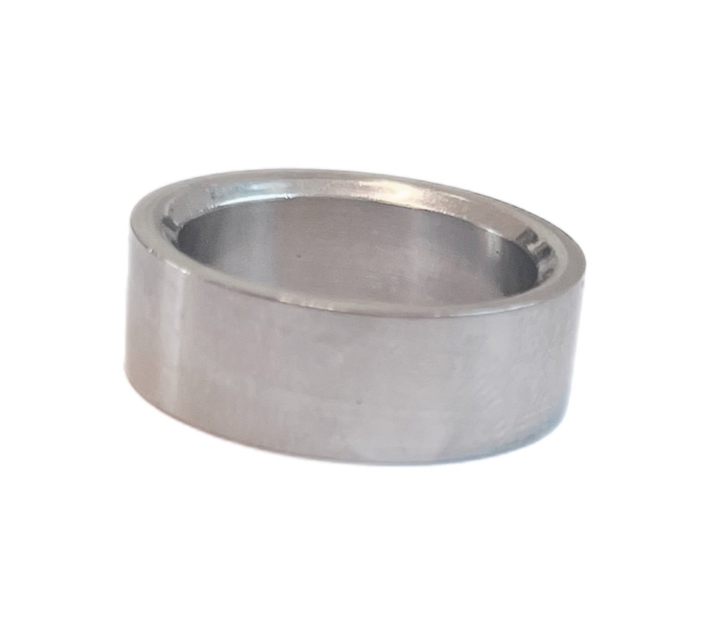 Anel de Homem Tipo Aliança Grossa em Aço Inoxidável T=7