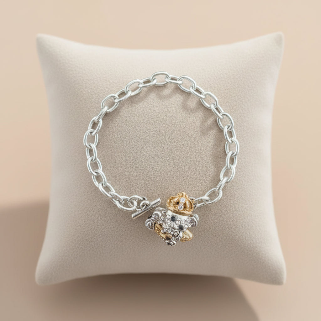 Pulseira de Criança em Prata, Urso