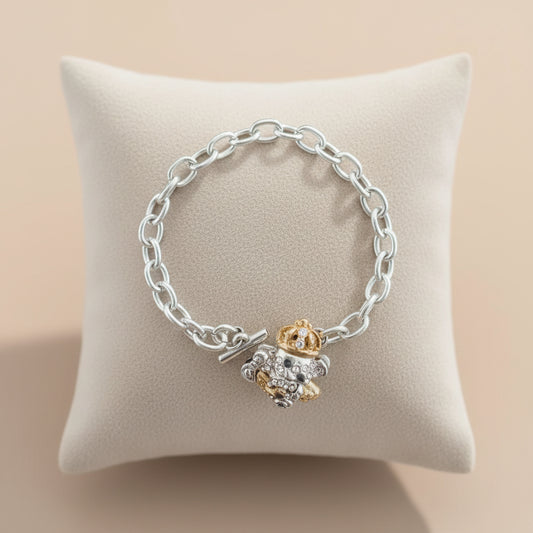 Pulseira de Criança em Prata, Urso