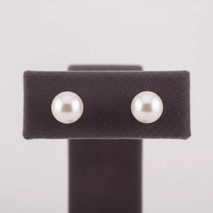 Brincos em Folheados a Ouro 18k com Pérolas 8mm