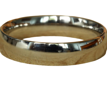 Anel em Titanium Polido, Tipo Aliança