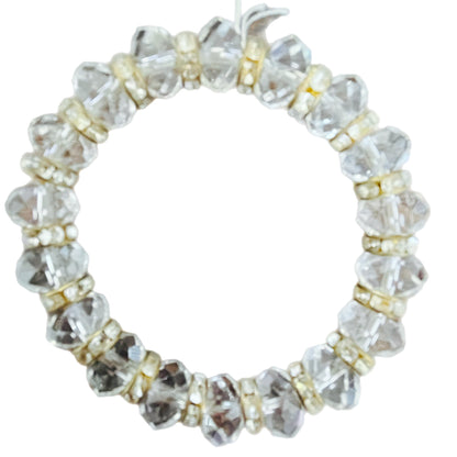 Pulseira de Senhora com Cristal de Rocha e Zircónias
