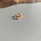 Argolas em Ouro Laminado 14K com Zircões Duas Cores