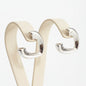 Boucles d'oreilles pour femme en Argent 925, Cœur Ouvert