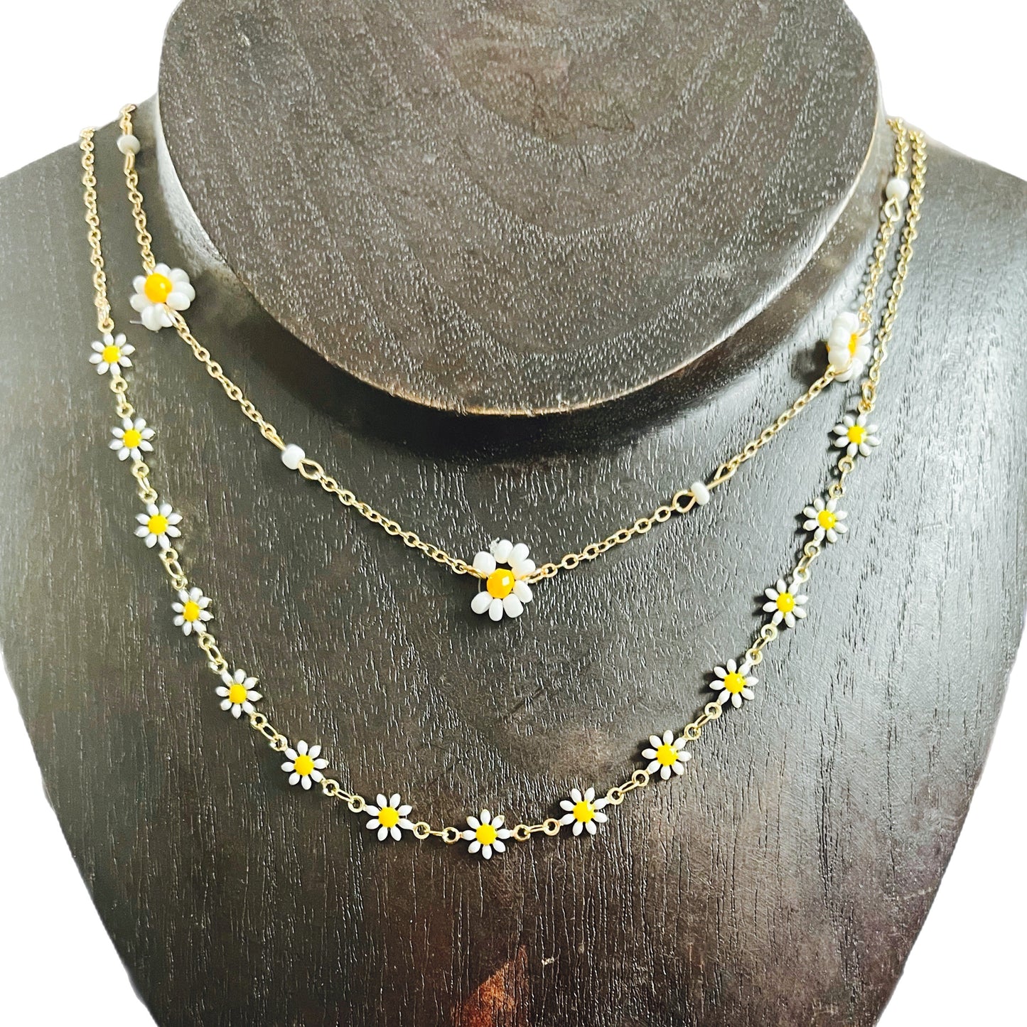 Conjunto de Senhora, 2 Colares Girassol