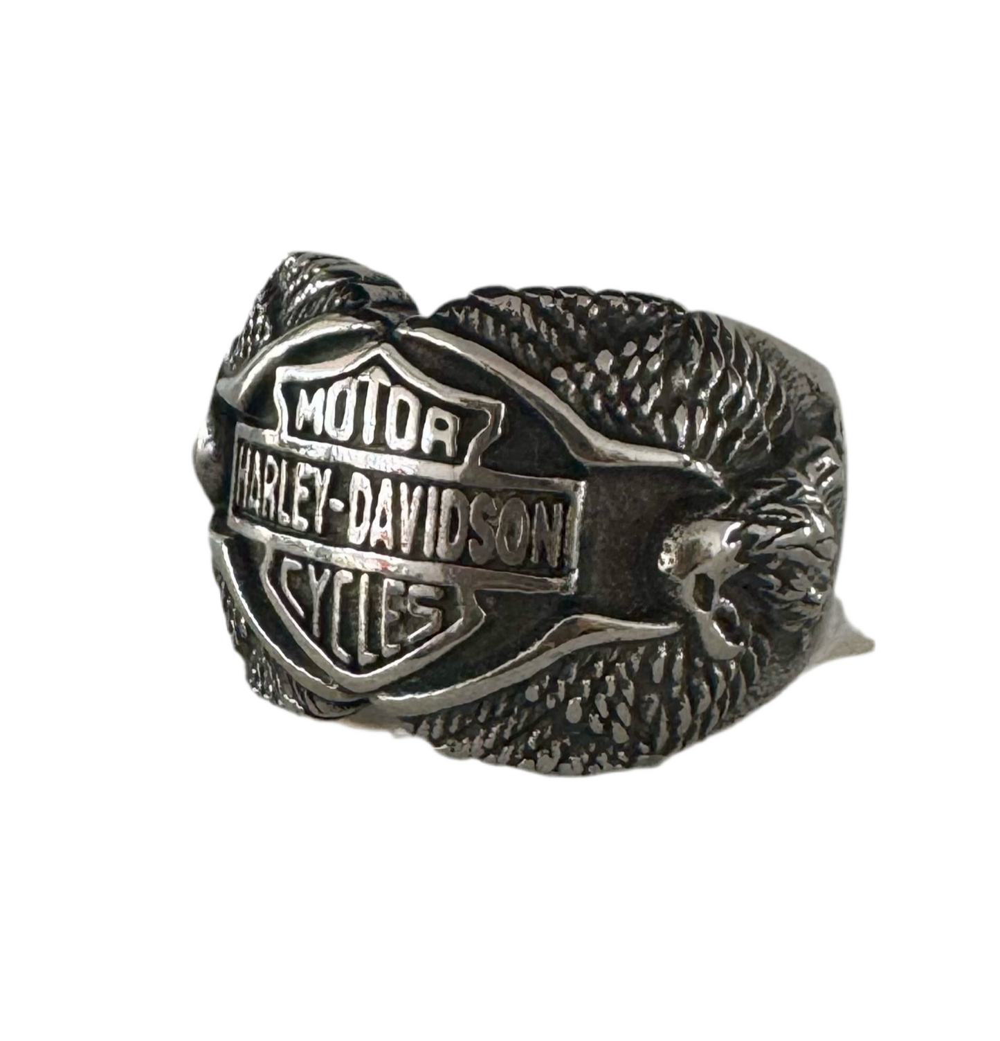 Anel de Homem em Aço Inoxidável 316L, Harley D. Águia