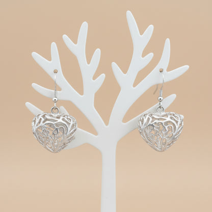 Brincos Pendentes Tiffany & Co. Open Heart – Prata 925