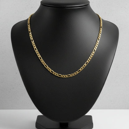 Collier fantaisie pour homme imitation or clair