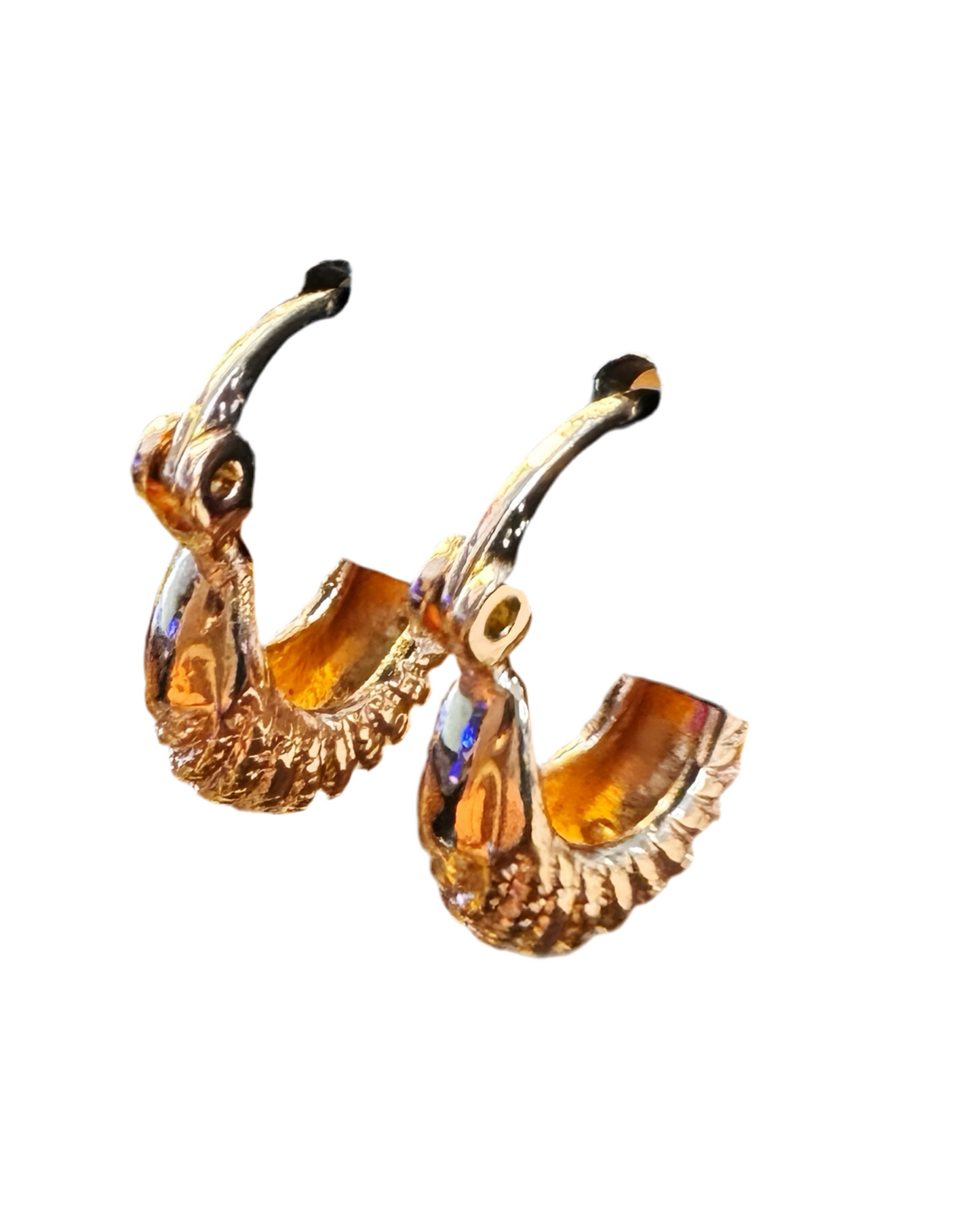 Argolas Pequenas em Ouro Laminado Rosa 10K