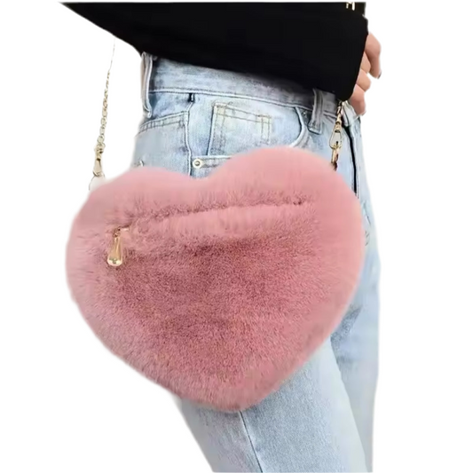 Mala em Forma de Coração Rosa