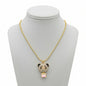 Collier Enfant, Panda avec Cristaux et Pierre Rose