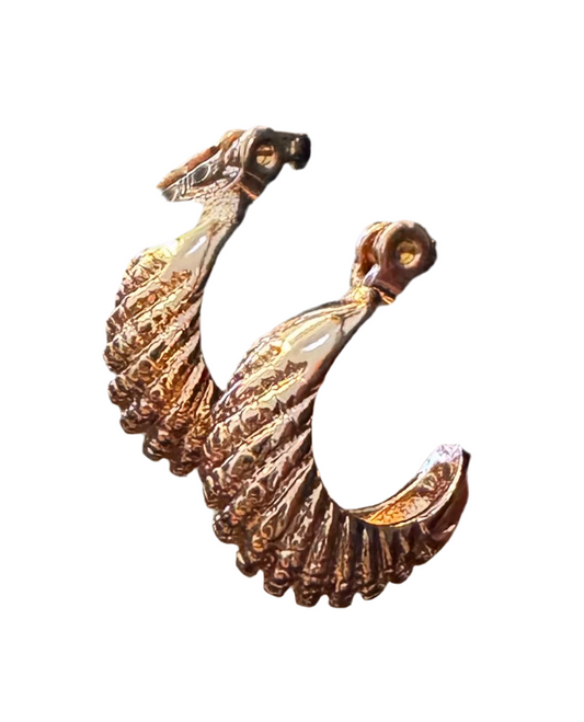Argolas Pequenas em Ouro Laminado Rosa 10K
