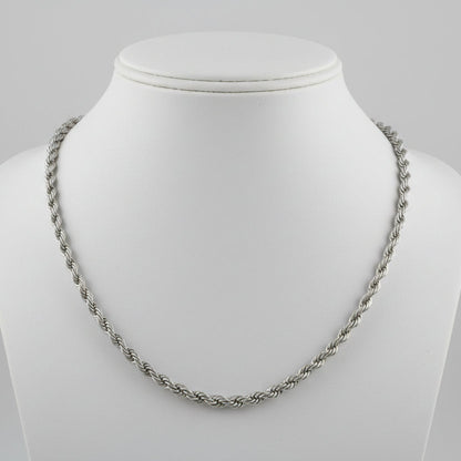 Collier homme en acier inoxydable tressé