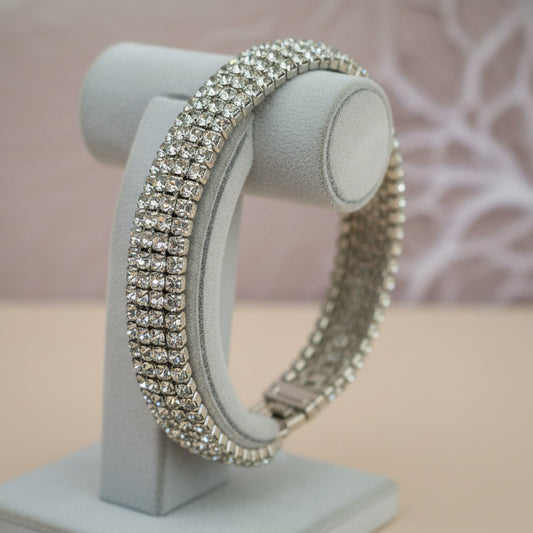 Pulseira de Senhora em Ouro Laminado 10K, Cor Prata