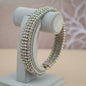 Bracelet pour femme en or laminé 10K, couleur argent