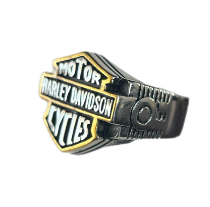 Anel de Homem em Aço Inoxidável 316L, Harley D. Motor