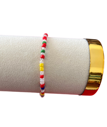 Pulseira de Senhora em Fantasia, Missangas Coloridas