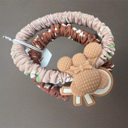 Conjunto Elásticos Cabelo, 2 Peças Desenhos