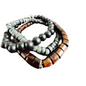 Pulseira de Homem Elástica com Contas Madeira