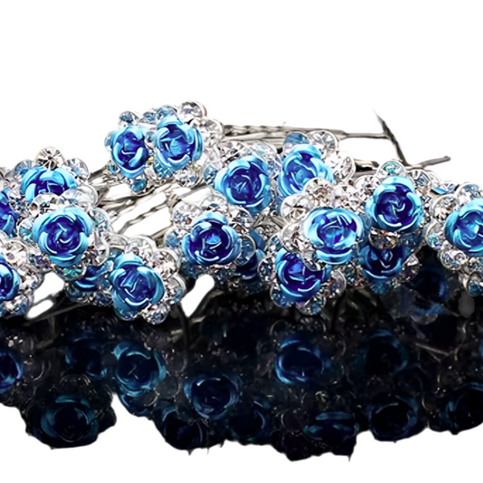 Grampo Flor Azul