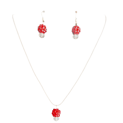 Conjunto de Senhora em Fantasia, Bola Vermelha