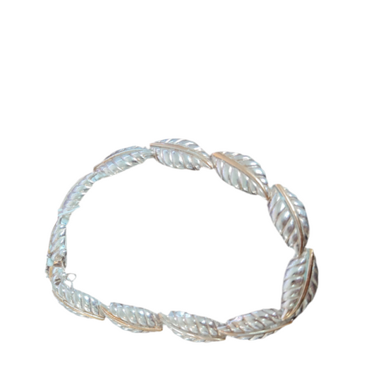 Pulseira de Senhora em Prata e Cobre, Penas